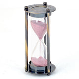 Indigocart Antique Brass Sand Timer Showpiece  -  10.16 cm