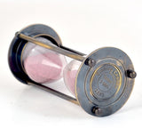 Indigocart Antique Brass Sand Timer Showpiece  -  10.16 cm