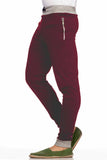 Demokrazy Solid Men's Maroon Track Pants