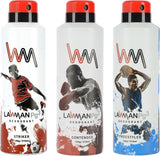 LAWMAN PG3 Striker, Contender, Freestyler Deodorant Spray  -  For Men