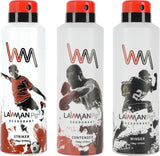 LAWMAN PG3 Striker,, Winger , Contender Deodorant Spray  -  For Men