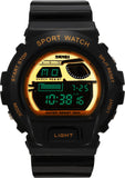 Skmei DG1010-Black-Gold Sports Digital Watch  - For Men, Boys, Women, Girls