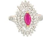 WhiteGems Appealing Damtshaa Gold Diamond 18 K Ring