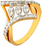 WhiteGems Fascinating Karowe Gold Diamond 18 K Ring