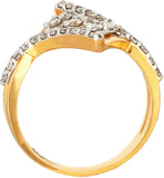 WhiteGems Fascinating Karowe Gold Diamond 18 K Ring