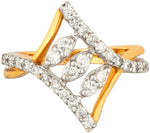 WhiteGems Fascinating Karowe Gold Diamond 18 K Ring