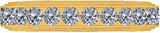 WhiteGems Mia Band Gold Diamond 18 K Ring