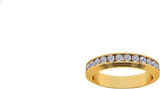 WhiteGems Mia Band Gold Diamond 18 K Ring