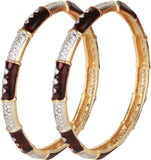 Dilan Jewels Alloy Zircon 18K Yellow Gold Bangle