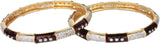 Dilan Jewels Alloy Zircon 18K Yellow Gold Bangle