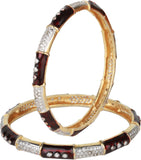 Dilan Jewels Alloy Zircon 18K Yellow Gold Bangle