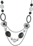 Diovanni Fashionable Monochrome Metal, Alloy Necklace