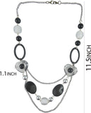 Diovanni Fashionable Monochrome Metal, Alloy Necklace