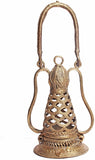 Slice of Bengal Dokra Lamp Showpiece  -  18 cm