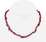Indigocart Garnet Metal Necklace