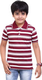 Dongli Striped Baby Boy's Polo Neck T-Shirt