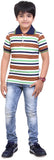 Dongli Striped Baby Boy's Polo Neck T-Shirt