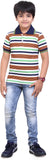 Dongli Striped Baby Boy's Polo Neck T-Shirt