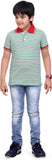 Dongli Striped Baby Boy's Polo Neck T-Shirt