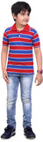 Dongli Striped Baby Boy's Polo Neck T-Shirt