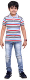 Dongli Striped Baby Boy's Polo Neck T-Shirt