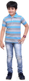 dongli Striped Baby Boy's Polo Neck T-Shirt