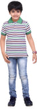 dongli Striped Baby Boy's Polo Neck T-Shirt