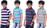 dongli Striped Baby Boy's Polo Neck T-Shirt