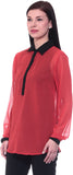Dinero Women's Solid Casual Reversible Shirt