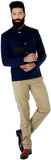 Mr Button Full Sleeve Solid Men's Linen Jacket