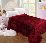 The Intellect Bazaar Geometric Single Blanket Maroon