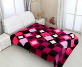 Raymond Abstract Double Blanket Pink