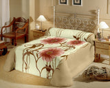 Raymond Abstract Double Blanket Beige