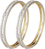 Dilan Jewels Alloy Zircon 18K Yellow Gold Bangle Set