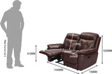 Durian Dream/2 Leather 2 Seater Sofa
