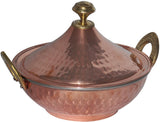 DakshCraft Handmade Copperware Serving Kadhai NA L