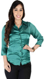 Cottinfab Women's Solid Casual Shirt