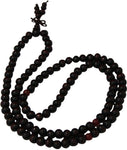 Aaradhi Divya Mantra Hematite Gemstone Guru Bead Meditation Mala Stone Necklace