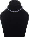 Aaradhi Divya Mantra Blue Chalcedony Gemstone For Positive Energy Chalcedony Stone Necklace