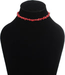Aaradhi Divya Mantra Red Jasper Chip Gemstone Courage Stone Necklace