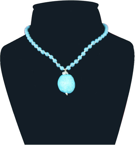 Aaradhi Turquoise Stone Necklace