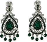 The Fine World Style Symbol For Girls Silver  K Zircon Metal Drop Earring