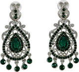 The Fine World Style Symbol For Girls Silver  K Zircon Metal Drop Earring
