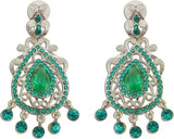 The Fine World Style Symbol For Girls Silver  K Zircon Metal Drop Earring