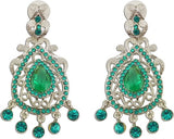 The Fine World Style Symbol For Girls Silver  K Zircon Metal Drop Earring