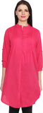 NumBrave Casual 3/4 Sleeve Solid Women's Red, Pink Top