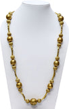 Ethnochic Brass Plated Alloy, Brass Necklace