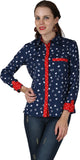 Eva De Moda Women's Graphic Print Casual Shirt