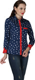Eva De Moda Women's Graphic Print Casual Shirt