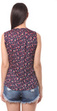 Eyelet Women's Printed Casual Shirt